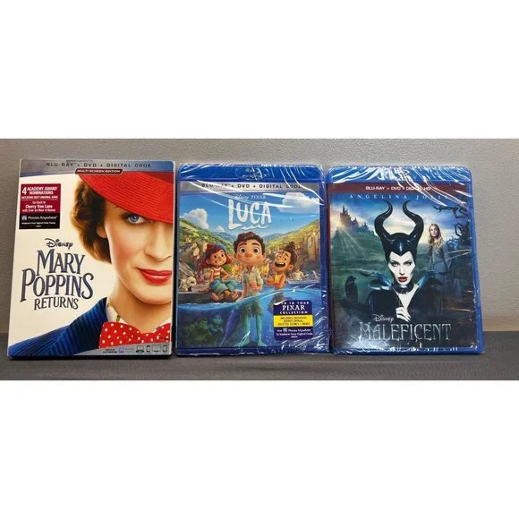 Disney Blu Ray DVD Lot 28 Kids Movies Cars 3 Sonic Goosebumps Big Hero Toy Story - Picture 5 of 9